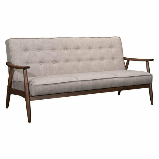 Rocky Sofa Putty - Sideboards and Things Accents_Natural, Brand_Zuo Modern, Color_Natural, Depth_30-40, Height_30-40, Materials_Wood, Product Type_Sofa, Upholstery Type_Fabric Blend, Upholstery Type_Polyester, Width_60-70, Wood Species_Rubberwood