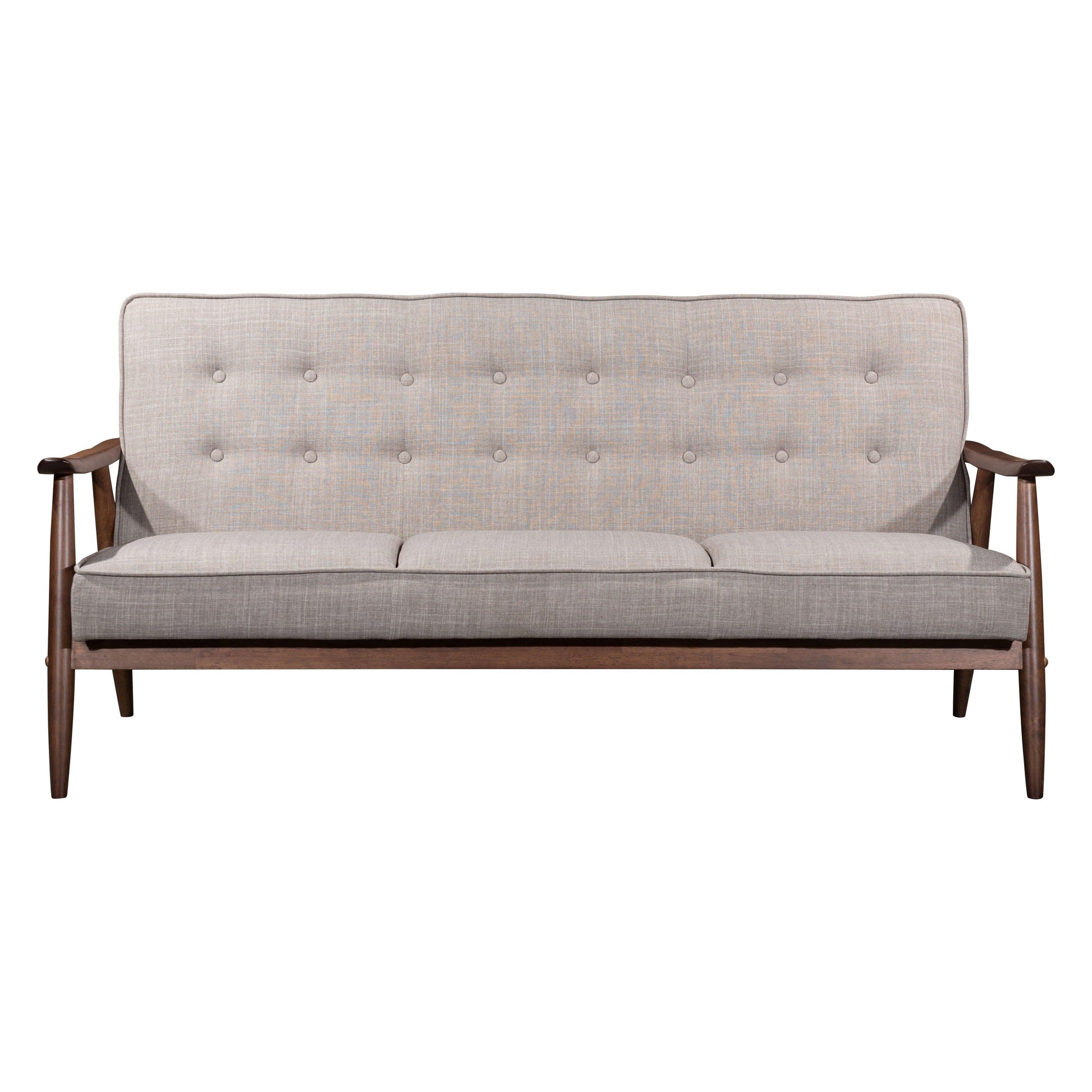 Rocky Sofa Putty - Sideboards and Things Accents_Natural, Brand_Zuo Modern, Color_Natural, Depth_30-40, Height_30-40, Materials_Wood, Product Type_Sofa, Upholstery Type_Fabric Blend, Upholstery Type_Polyester, Width_60-70, Wood Species_Rubberwood