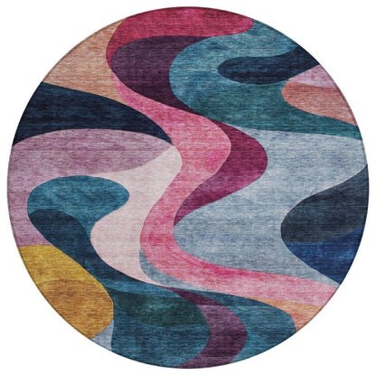 LOOMLAN Rugs Rory Green Washable Indoor-Outdoor Rug
