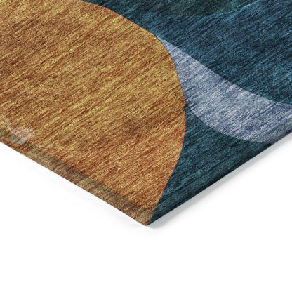 LOOMLAN Rugs Rory Green Washable Indoor-Outdoor Rug