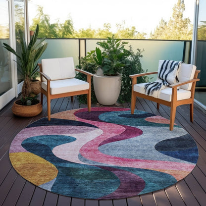 LOOMLAN Rugs Rory Green Washable Indoor-Outdoor Rug