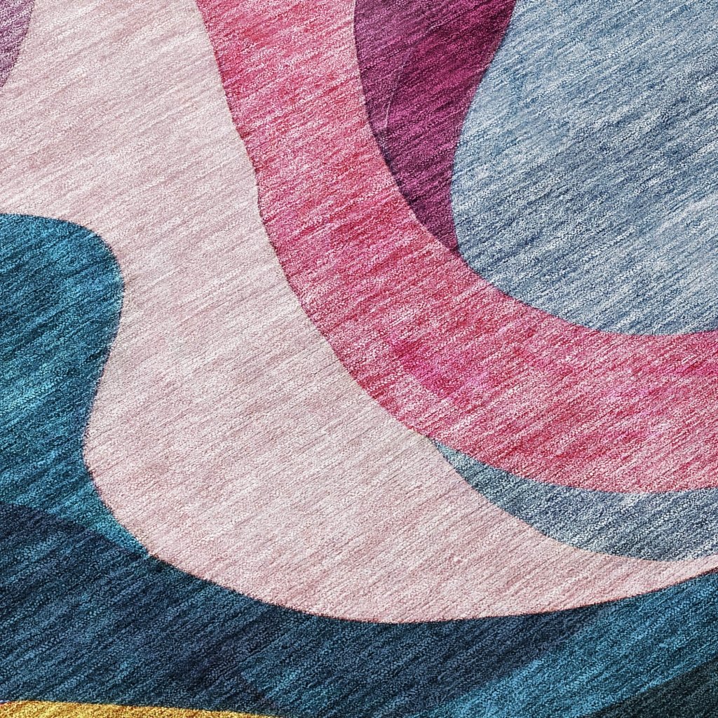 LOOMLAN Rugs Rory Green Washable Indoor-Outdoor Rug