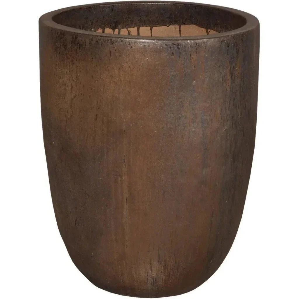 Round Ceramic Cylinder Planter