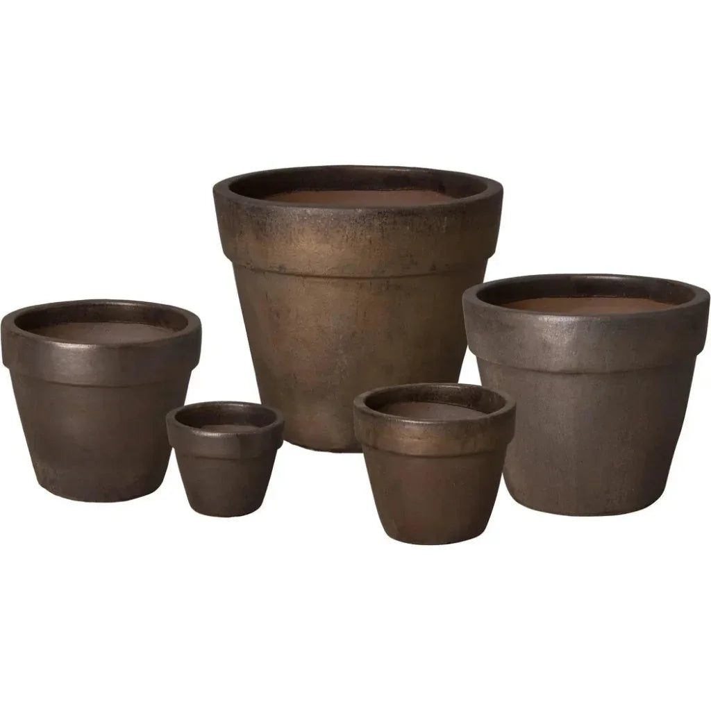Round Ceramic Flower Pot
