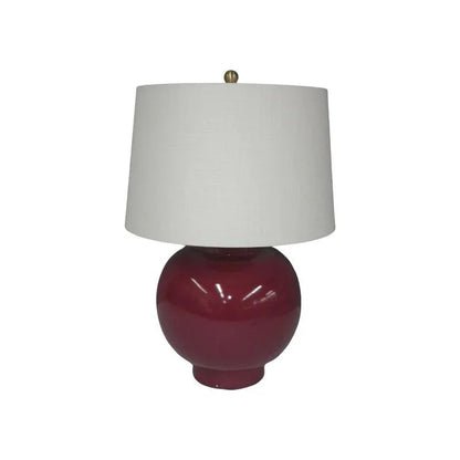 Round Ceramic Made Table Lamp