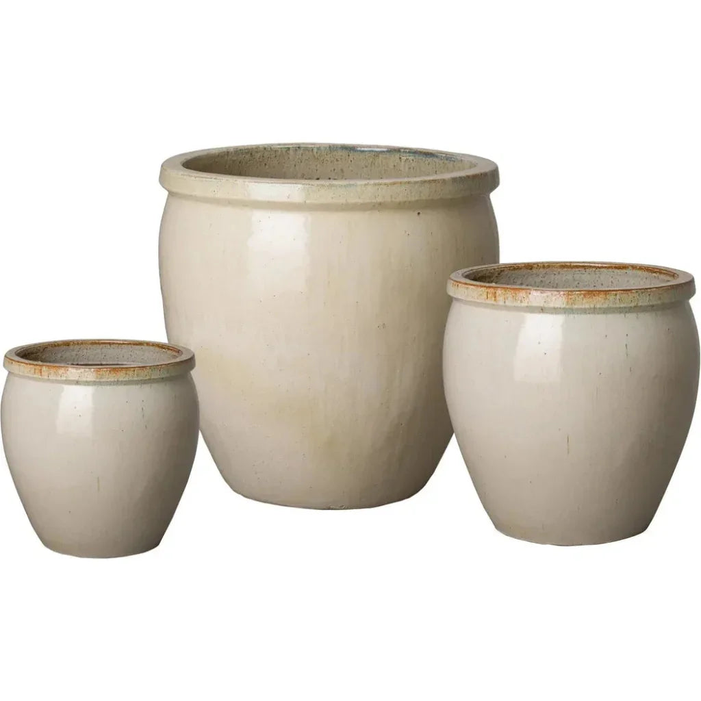 Round Crafted Ceramic Planter