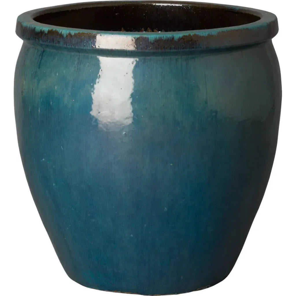 Round Crafted Ceramic Planter