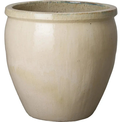 Round Crafted Ceramic Planter