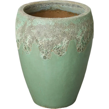 Round Textured Glaze Ceramic Planter