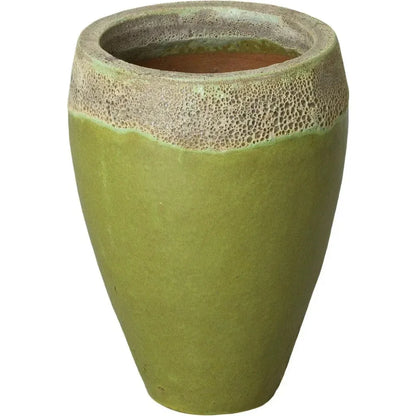 Round Textured Glaze Ceramic Planter