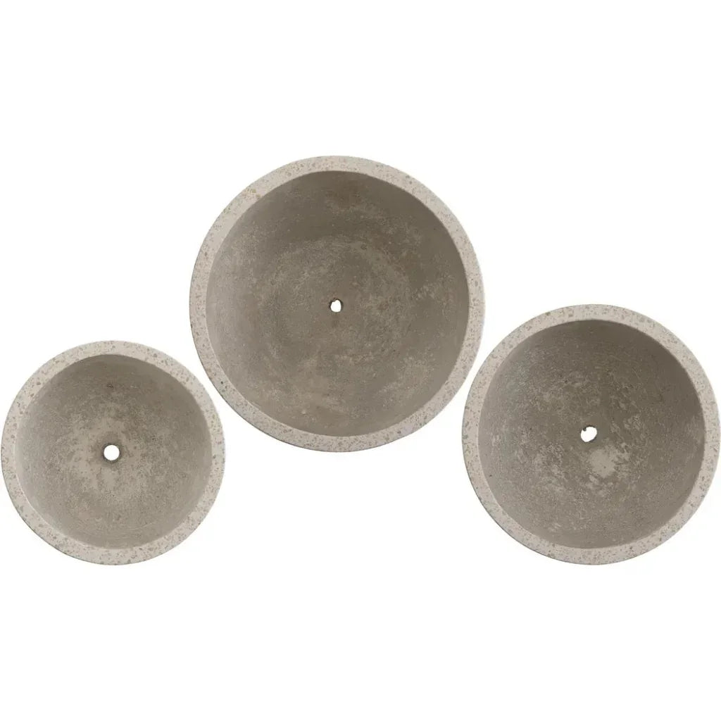 Round Yellow Terrazzo Bowl Planter - LOOMLAN - Planters