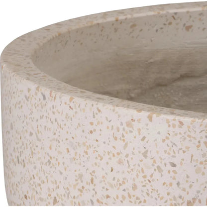 Round Yellow Terrazzo Bowl Planter - LOOMLAN - Planters