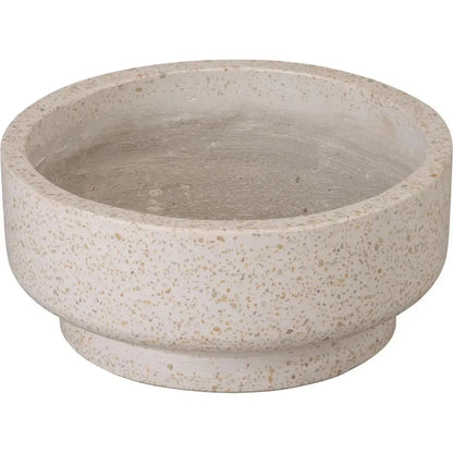 Round Yellow Terrazzo Bowl Planter - LOOMLAN - Planters