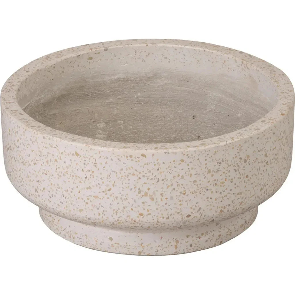 Round Yellow Terrazzo Bowl Planter
