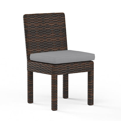 Montecito Sunbrella Upholstered Armless Outdoor Dining Chair (Set of 2)