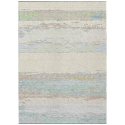 LOOMLAN Rugs Runa Ivory Washable Indoor-Outdoor Rug