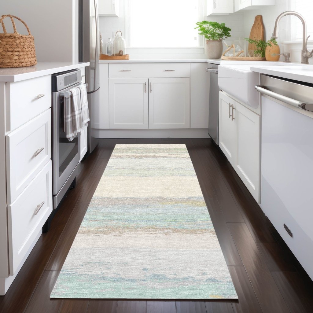 LOOMLAN Rugs Runa Ivory Washable Indoor-Outdoor Rug
