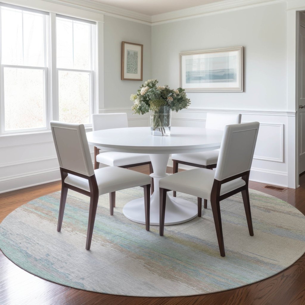 LOOMLAN Rugs Runa Ivory Washable Indoor-Outdoor Rug