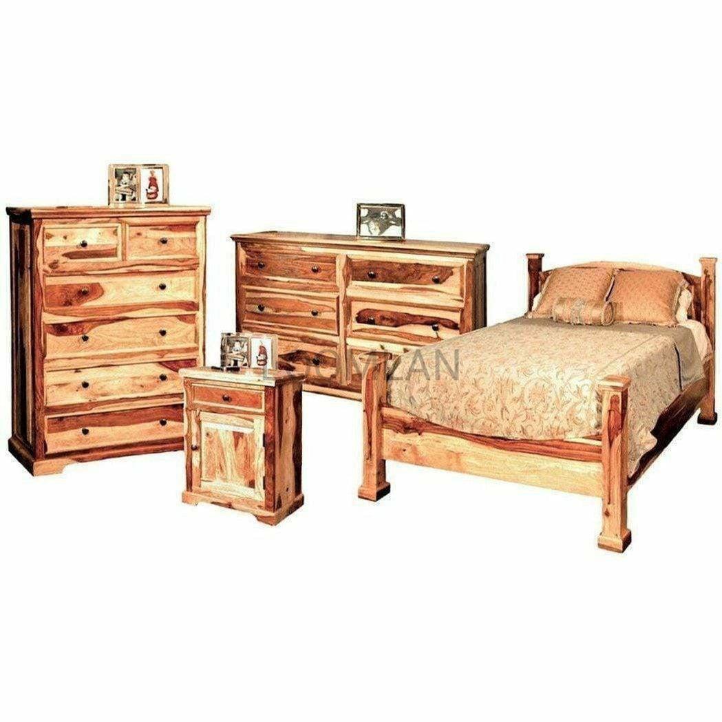 Rustic Farmhouse Double Dresser Chest of Drawers - Sideboards and Things Brand_LOOMLAN Home, Color_Brown, Features_Handmade, Height_30-40, Product Type_Dresser, Width_60-70