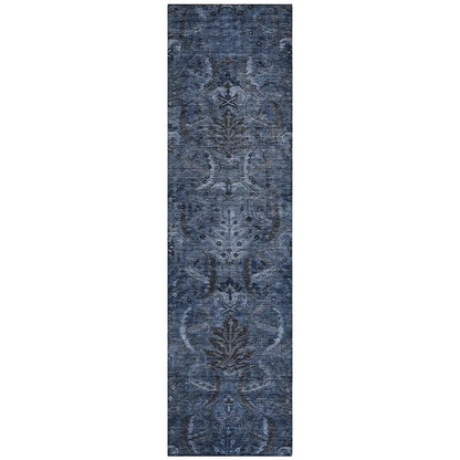 LOOMLAN Rugs Rustica Blue Washable Indoor-Outdoor Rug