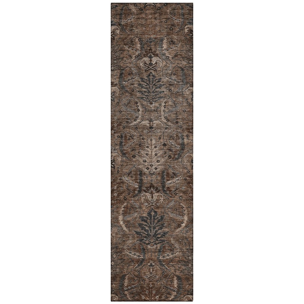 LOOMLAN Rugs Rustica Fudge Washable Indoor-Outdoor Rug