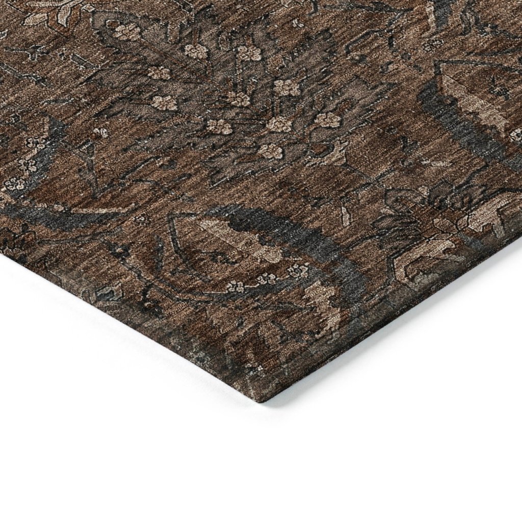 LOOMLAN Rugs Rustica Fudge Washable Indoor-Outdoor Rug