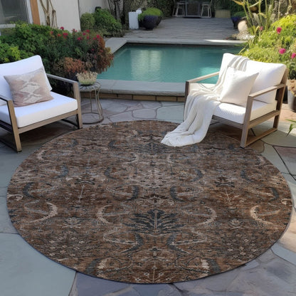 LOOMLAN Rugs Rustica Fudge Washable Indoor-Outdoor Rug