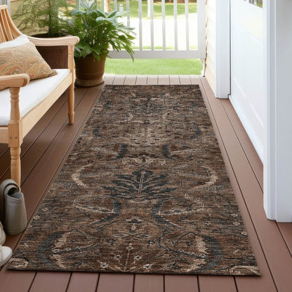 LOOMLAN Rugs Rustica Fudge Washable Indoor-Outdoor Rug