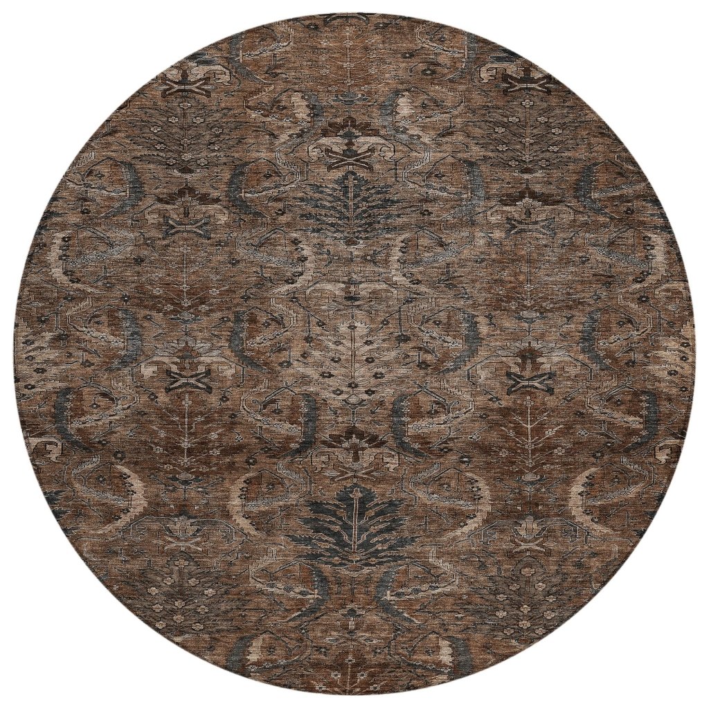LOOMLAN Rugs Rustica Fudge Washable Indoor-Outdoor Rug