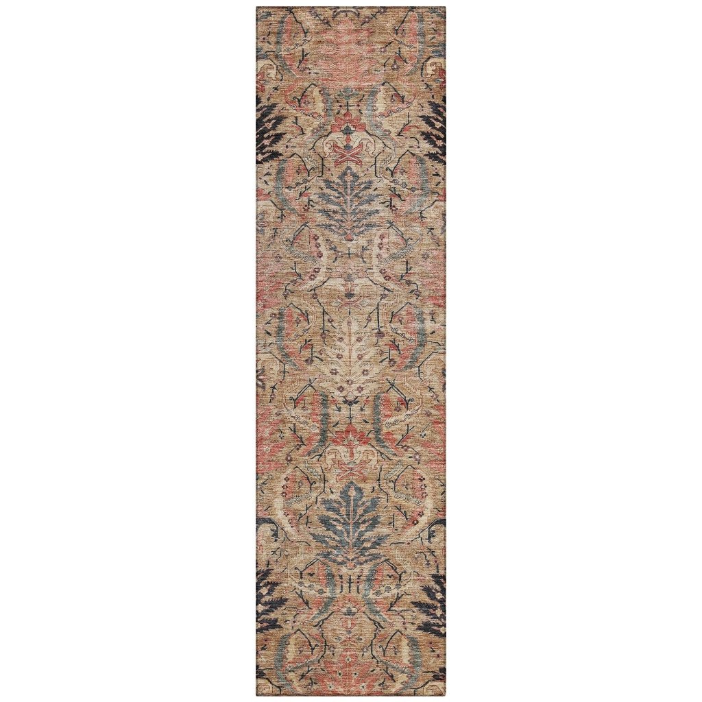 LOOMLAN Rugs Rustica Khaki Washable Indoor-Outdoor Rug