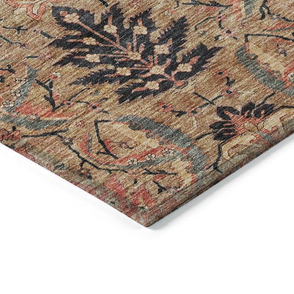 LOOMLAN Rugs Rustica Khaki Washable Indoor-Outdoor Rug