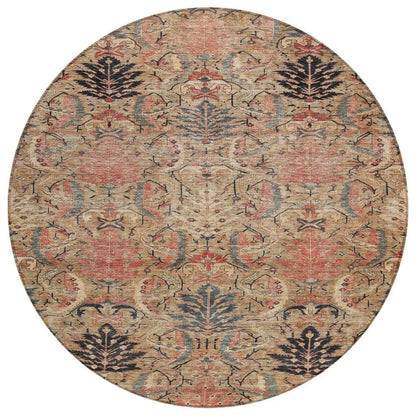 LOOMLAN Rugs Rustica Khaki Washable Indoor-Outdoor Rug