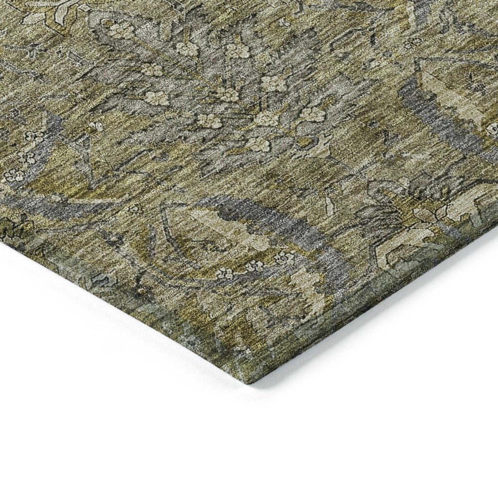 LOOMLAN Rugs Rustica Taupe Washable Indoor-Outdoor Rug