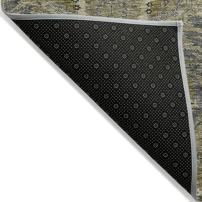 LOOMLAN Rugs Rustica Taupe Washable Indoor-Outdoor Rug