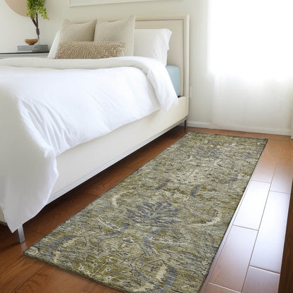 LOOMLAN Rugs Rustica Taupe Washable Indoor-Outdoor Rug