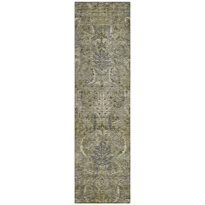 LOOMLAN Rugs Rustica Taupe Washable Indoor-Outdoor Rug