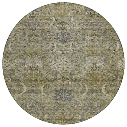 LOOMLAN Rugs Rustica Taupe Washable Indoor-Outdoor Rug