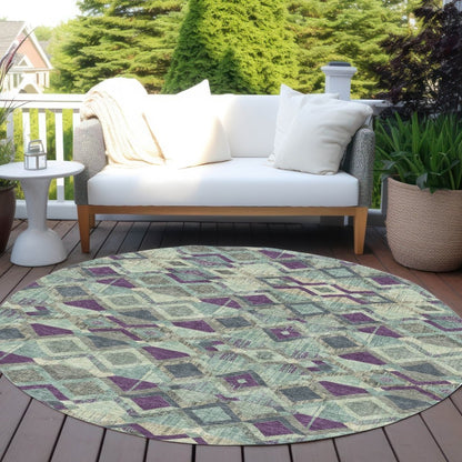 Rustira Blue Washable Indoor - Outdoor Rug - LOOMLAN - LOOMLAN Rugs - Outdoor Rugs