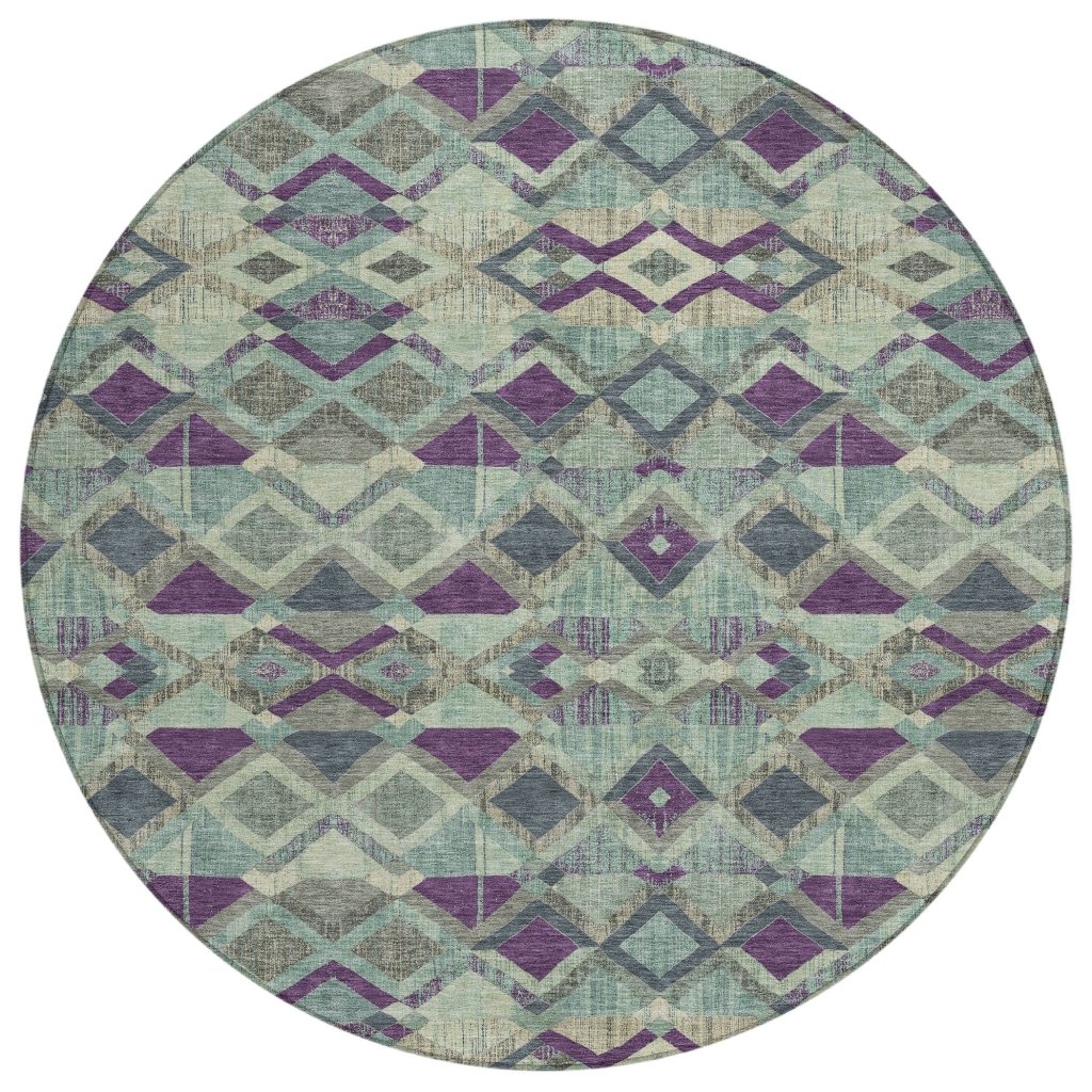 Rustira Blue Washable Indoor - Outdoor Rug - LOOMLAN - LOOMLAN Rugs - Outdoor Rugs