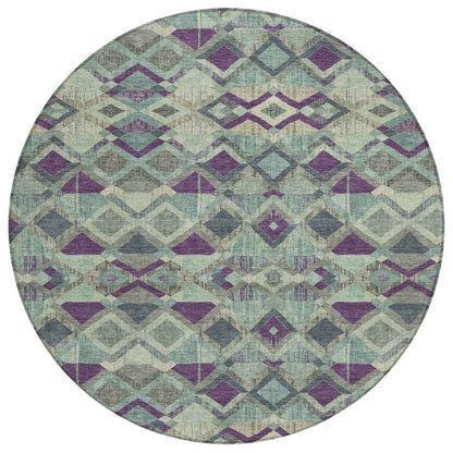 Rustira Blue Washable Indoor - Outdoor Rug - LOOMLAN - LOOMLAN Rugs - Outdoor Rugs