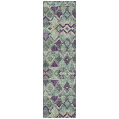 Rustira Blue Washable Indoor - Outdoor Rug - LOOMLAN - LOOMLAN Rugs - Outdoor Rugs