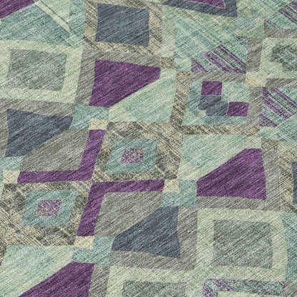 Rustira Blue Washable Indoor - Outdoor Rug - LOOMLAN - LOOMLAN Rugs - Outdoor Rugs