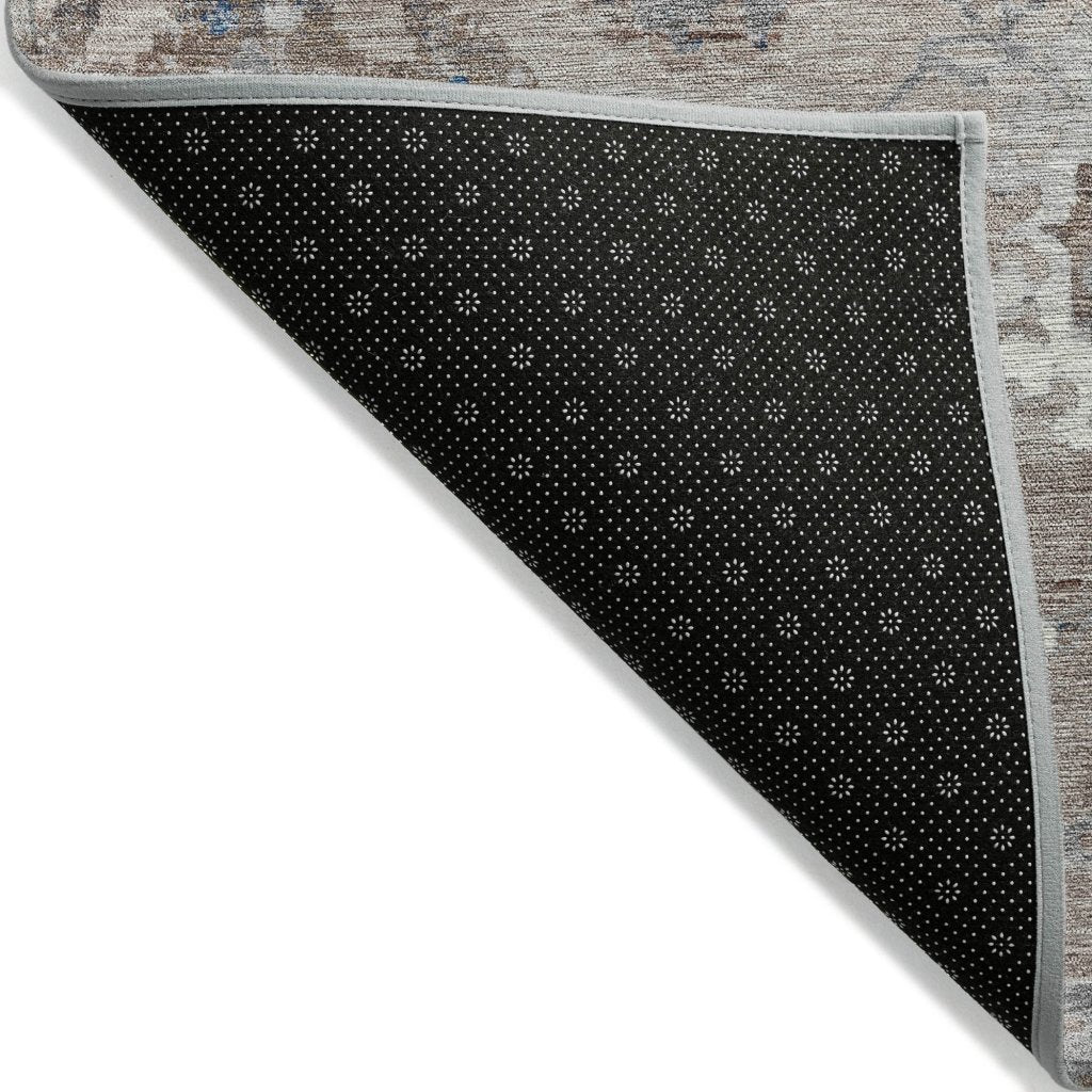 LOOMLAN Rugs Ruvina Brown Washable Indoor-Outdoor Rug
