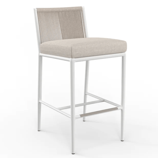 Sabbia Sunbrella Outdoor Bar Stool - LOOMLAN - Sunset West - Outdoor Bar Stools