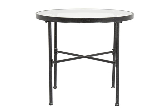 Provence Elegant Wrought Iron Round Outdoor Bistro Table