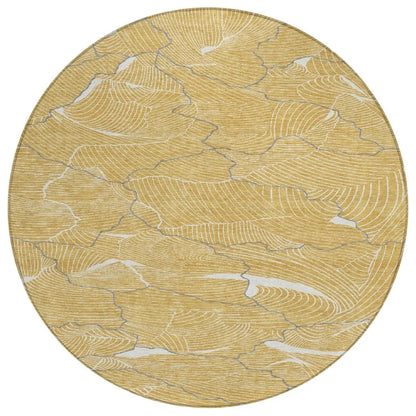 LOOMLAN Rugs Sahari Gold Washable Indoor-Outdoor Rug