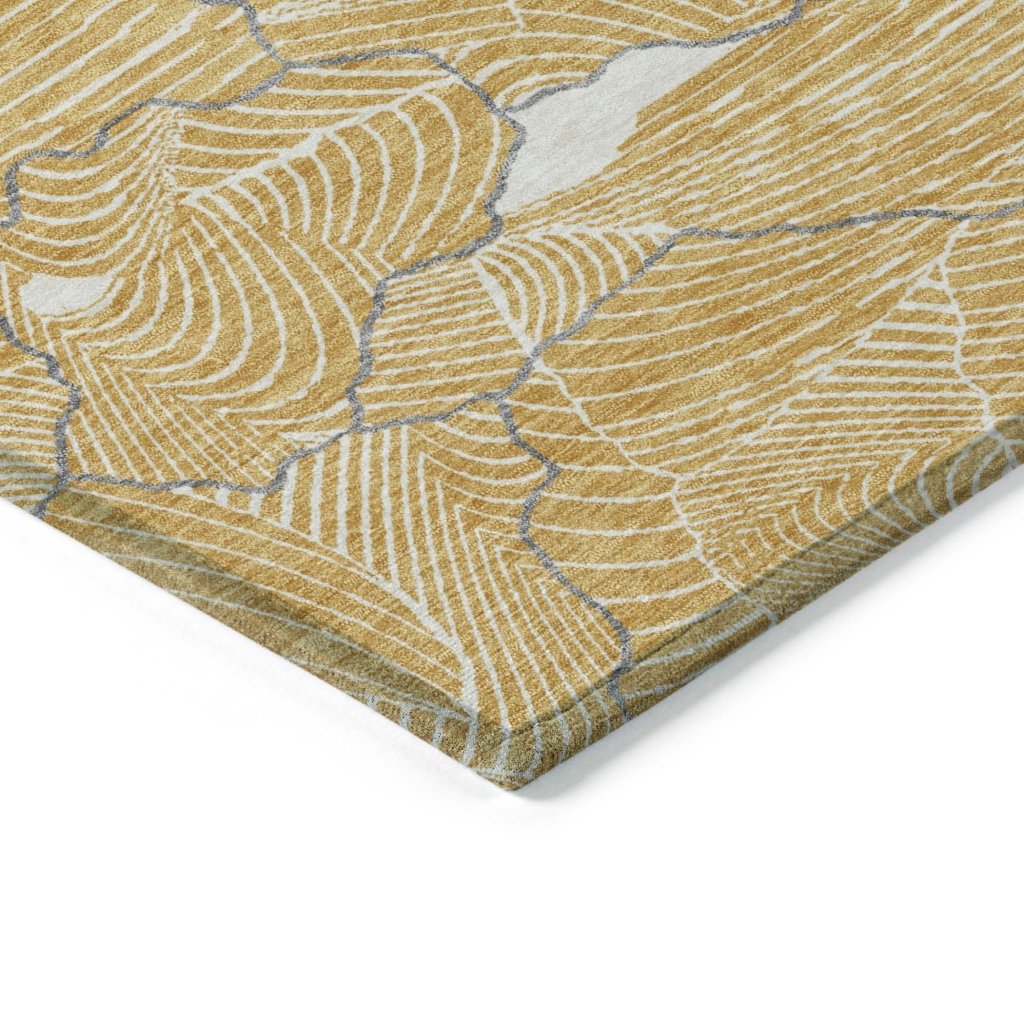 LOOMLAN Rugs Sahari Gold Washable Indoor-Outdoor Rug