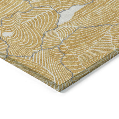 LOOMLAN Rugs Sahari Gold Washable Indoor-Outdoor Rug