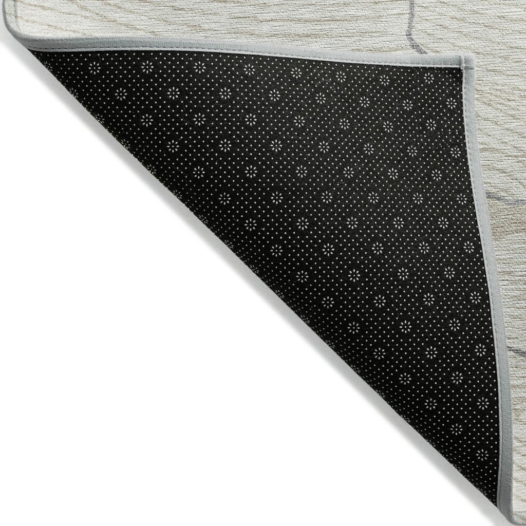 LOOMLAN Rugs Sahari Ivory Washable Indoor-Outdoor Rug
