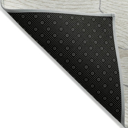 LOOMLAN Rugs Sahari Ivory Washable Indoor-Outdoor Rug